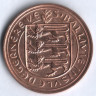 Монета 4 дубля. 1956 год, Гернси.