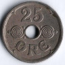 Монета 25 эре. 1940 год, Дания. N;GJ.