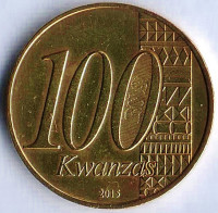 Монета 100 кванза. 2015 год, Ангола. 40 лет Независимости.