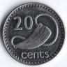 Монета 20 центов. 1999 год, Фиджи.