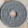 Монета 10 сантимов. ·1941· год, Франция. 