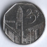 Монета 25 сентаво. 2001 год, Куба. Конвертируемая серия.