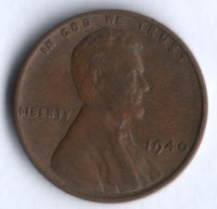 1 цент. 1940 год, США.