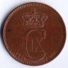 Монета 5 эре. 1902(VBP) год, Дания.