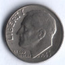 10 центов. 1969(D) год, США.