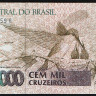 Банкнота 100.000 крузейро. 1993 год, Бразилия. Серия 