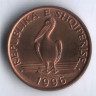 Монета 1 лек. 1996 год, Албания.
