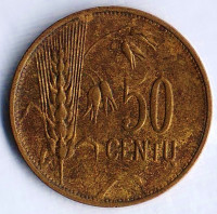 Монета 50 центов. 1925 год, Литва.
