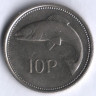 Монета 10 пенсов. 1994 год, Ирландия.