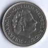 Монета 1 гульден. 1978 год, Нидерланды.