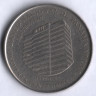 Монета 50 сентесимо. 2009 год, Панама. 100 лет Национальному Банку.