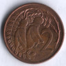 Монета 2 цента. 1982 год, Новая Зеландия.