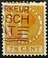 Почтовая марка. "Королева Вильгельмина". 1925 год, Нидерланды.