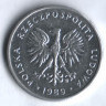 Монета 5 злотых. 1989 год, Польша.