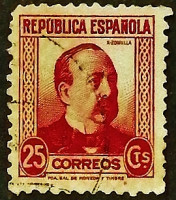Почтовая марка. "Мануэль Руис Соррилья - Председатель  правительства Испании". 1933 год, Испания.