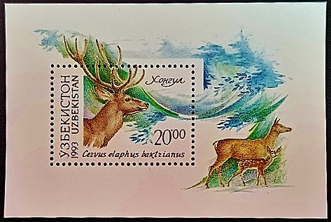 Мини-блок. "Фауна Узбекистана". 1993 год, Узбекистан. Мини-блок. "Фауна Узбекистана". 1993 год, Узбекистан.