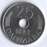 Монета 25 эре. 1979 год, Дания. B;B.
