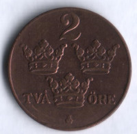 2 эре. 1938 год, Швеция.