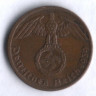 Монета 1 рейхспфенниг. 1939 год (A), Третий Рейх.