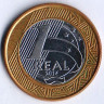 Монета 1 реал. 2014 год, Бразилия. Олимпийские Игры 