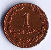 Монета 1 сентаво. 1939 год, Аргентина.