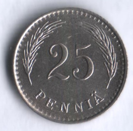 25 пенни. 1940 год, Финляндия.