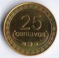 Монета 25 сентаво. 2005 год, Восточный Тимор.