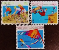 Набор почтовых марок (3 шт.). "Спорт". 1990 год, Австралия.