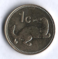 Монета 1 цент. 1991 год, Мальта.