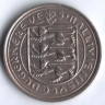 Монета 10 пенсов. 1982 год, Гернси.
