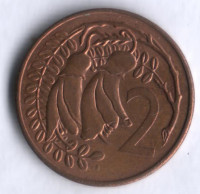 Монета 2 цента. 1983 год, Новая Зеландия.