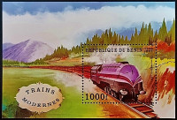 Мини-блок. "Локомотивы". 1997 год, Бенин.