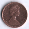 Монета 1 цент. 1967 год, Канада.