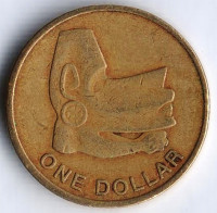 Монета 1 доллар. 2012 год, Соломоновы острова.