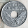 Монета 10 сантимов. 1941 год, Франция.