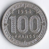 Монета 100 франков. 1966 год, Экваториальные Африканские Штаты.
