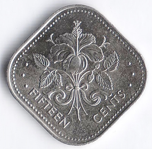 Монета 50 центов. 2005 год, Багамские острова.
