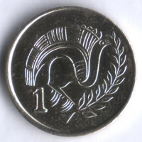 Монета 1 цент. 1994 год, Кипр.