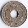 Монета 1 цент. 1911(H) год, Британская Восточная Африка и Уганда.