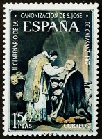 Марка почтовая. "Святой Иосиф де Каласанс". 1967 год, Испания.