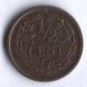 Монета 1/2 цента. 1940 год, Нидерланды.