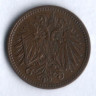 Монета 1 геллер. 1914 год, Австро-Венгрия.