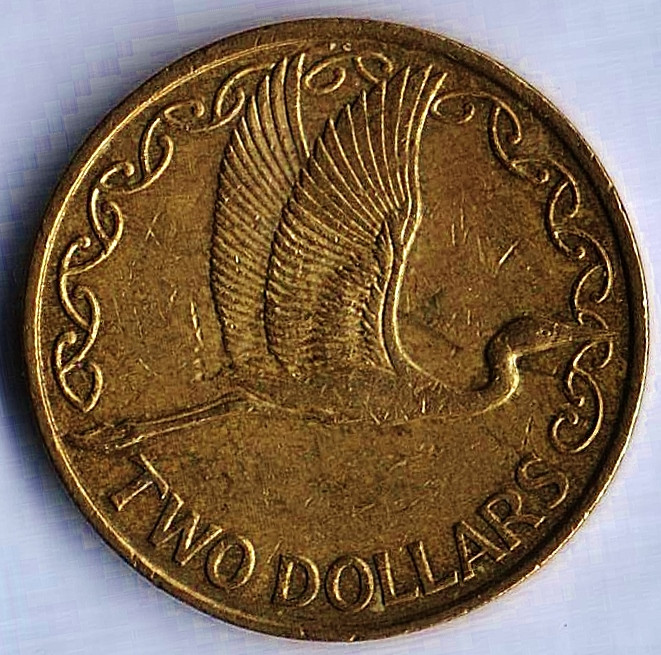 Монета 2 доллара. 2011 год, Новая Зеландия.