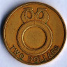 Монета 2 доллара. 2012 год, Соломоновы острова.