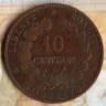 Монета 10 сантимов. 1897(A) год, Франция. 
