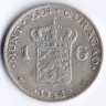 Монета 1 гульден. 1944(D) год, Кюрасао.
