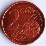 Монета 2 цента. 2011(Fl) год, Финляндия.