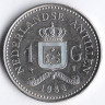 Монета 1 гульден. 1984 год, Нидерландские Антильские острова.