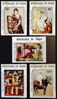 Набор почтовых марок (5 шт.). "Картины Пабло Пикассо". 1981 год, Нигер.