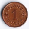 Монета 1 эйре. 1931 год, Исландия. N-GJ.